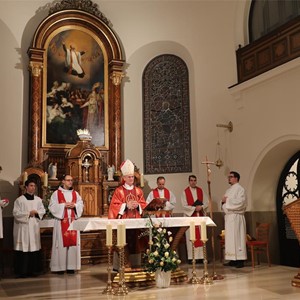 Nadbiskup Kutleša predvodio misu na spomendan sv. Cecilije na kraju smotre zborova katoličkih srednjih škola